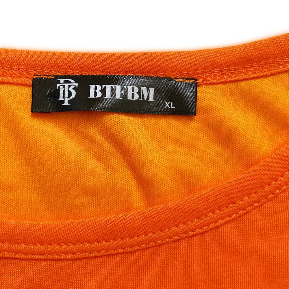 BTFBM Dress Orange NEW Size XL - Picture 7 of 15